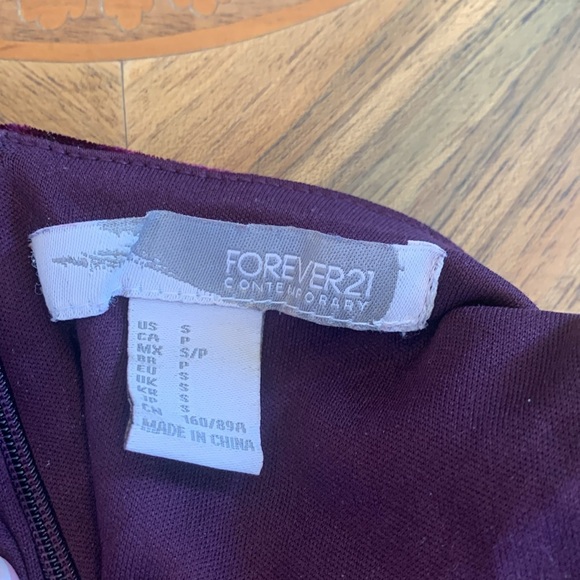 Forever 21 Women’s Small Kurta Style Crushed Velour Sleeveless Dress Purple-Pink - Picture 5 of 5